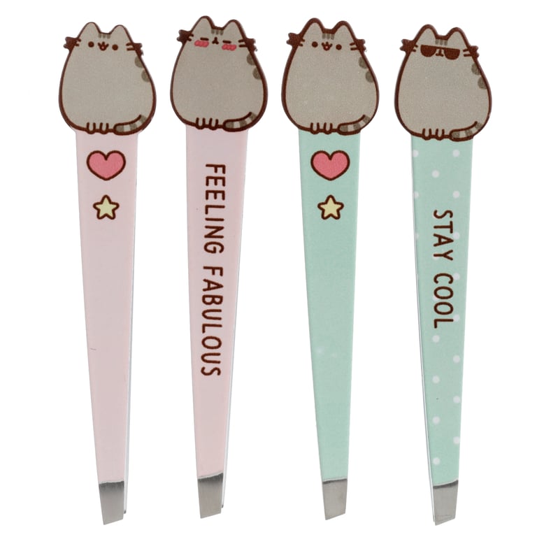 Pusheen Cat Shaped Stainless Steel 430 Tweezers - Hygiene Tools