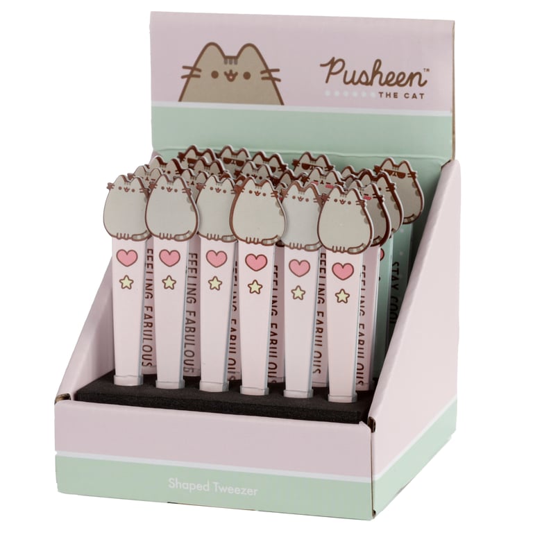 Pusheen Cat Shaped Stainless Steel 430 Tweezers - Hygiene Tools