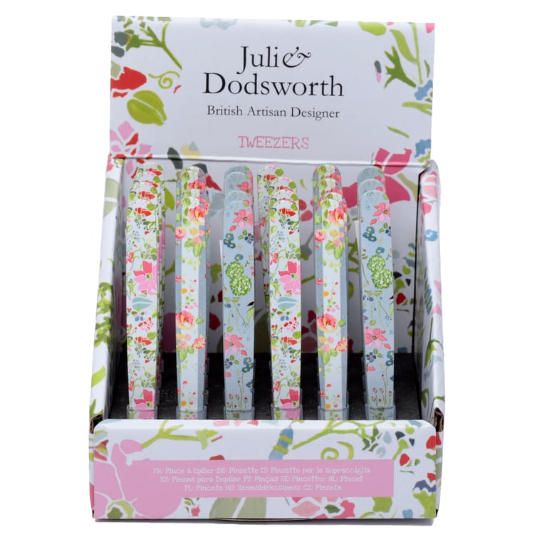 Julie Dodsworth Licensed Pink Floral Stainless Steel 430 Tweezers