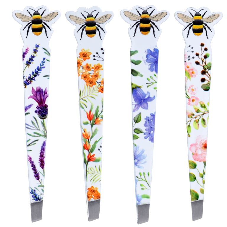 430 Stainless Steel Shaped Tweezers for Grooming - Nectar Meadows