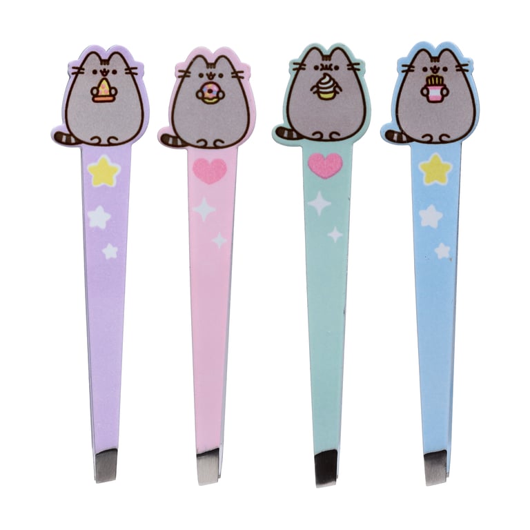 Pusheen Cat Core Shaped Tweezers - Licensed Stainless Steel 430 Pet Grooming Tool