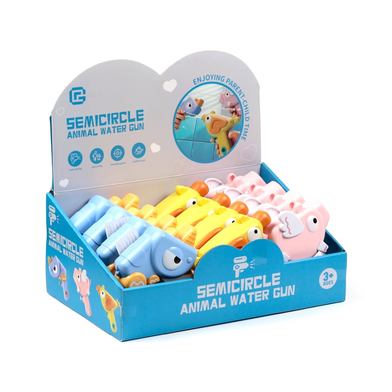 Kids Water Pistol - Animal Splash, CE/UKCA Marked & EN71 Compliant Plastic Toy