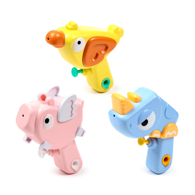 Kids Water Pistol - Animal Splash, CE/UKCA Marked & EN71 Compliant Plastic Toy