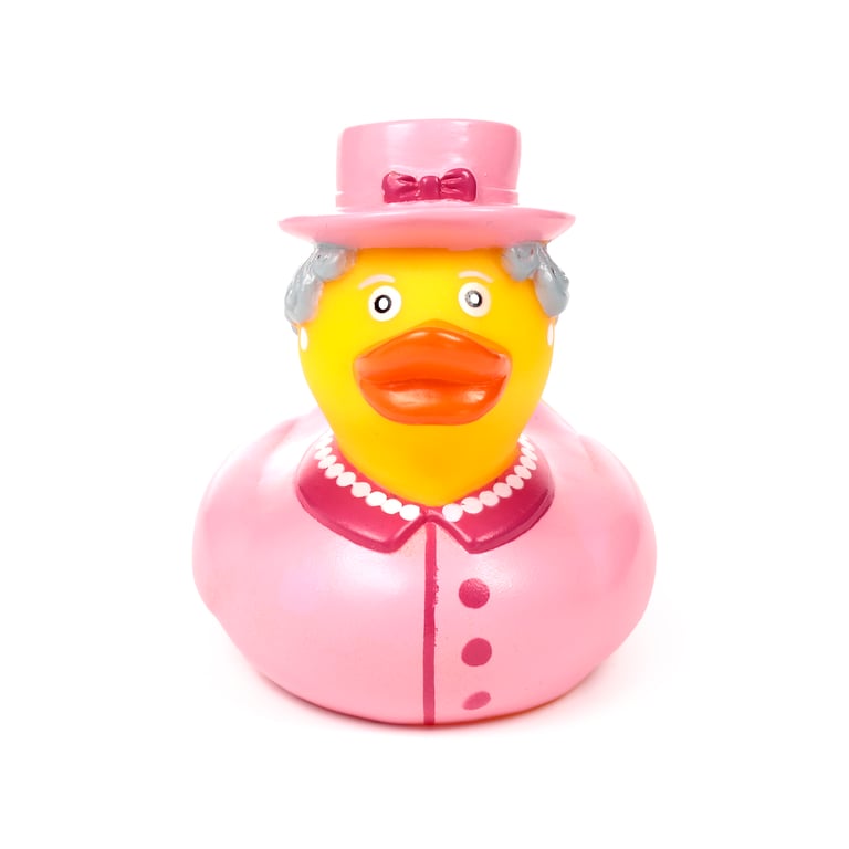 Queen Duck Vinyl Bath Time Toy - CE Marked & EN71 Certified