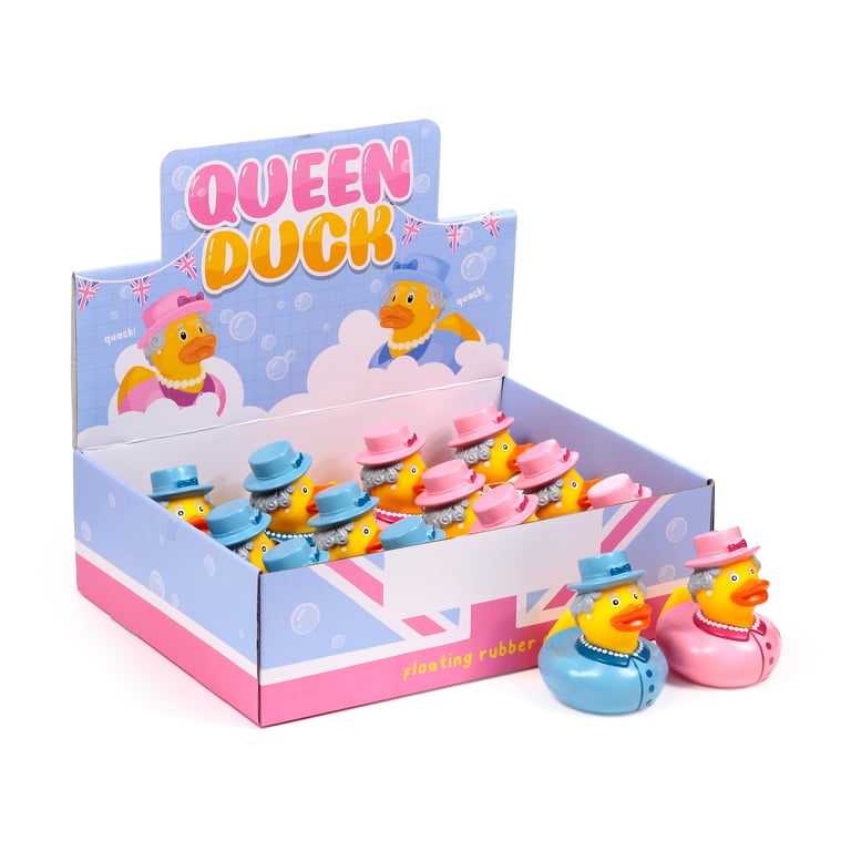 Queen Duck Vinyl Bath Time Toy - CE Marked & EN71 Certified