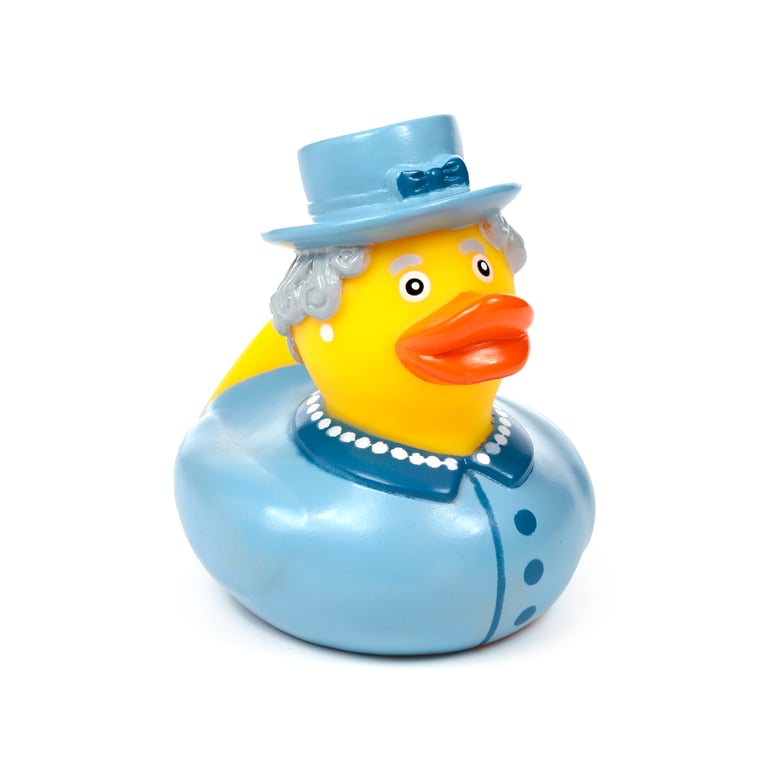 Queen Duck Vinyl Bath Time Toy - CE Marked & EN71 Certified