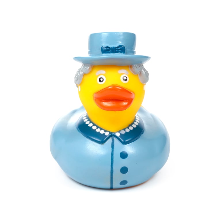 Queen Duck Vinyl Bath Time Toy - CE Marked & EN71 Certified