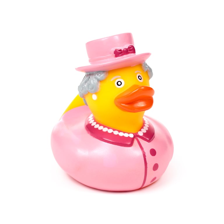 Queen Duck Vinyl Bath Time Toy - CE Marked & EN71 Certified