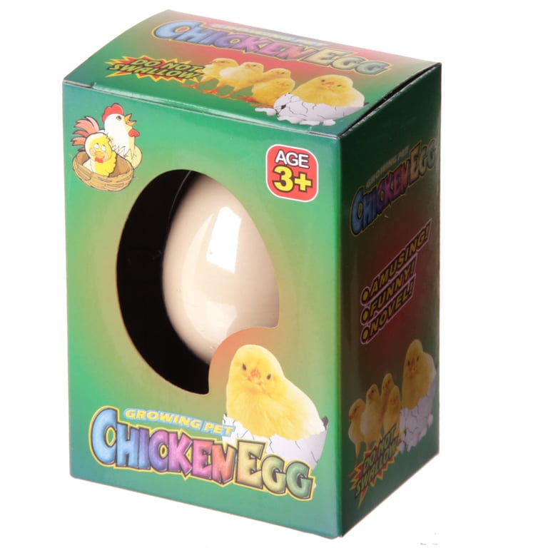 Fun Kids Novelty Hatching Chicken - CE Marked, Durable Plastic and Rubber Toy for Ages 3
