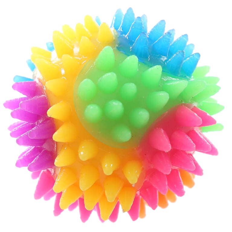 Fun Kids Spiky Bouncy Light Up Ball - CE Marked and EN71 Compliant, Suitable for Children Over 5 Years Old