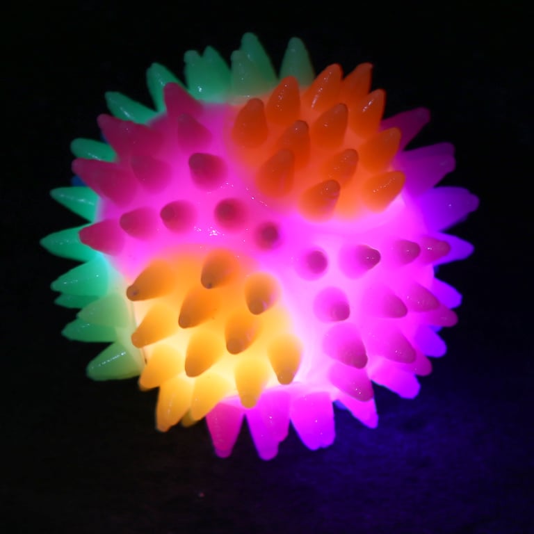 Fun Kids Spiky Bouncy Light Up Ball - CE Marked and EN71 Compliant, Suitable for Children Over 5 Years Old