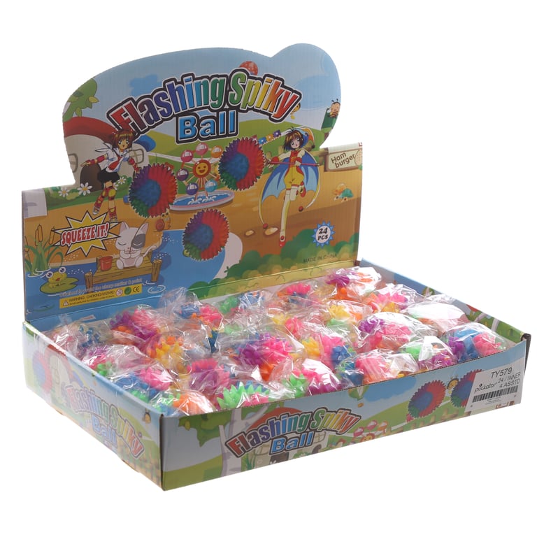 Fun Kids Spiky Bouncy Light Up Ball - CE Marked and EN71 Compliant, Suitable for Children Over 5 Years Old