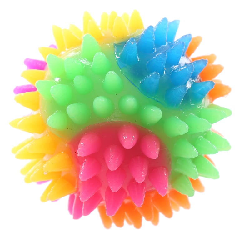 Fun Kids Spiky Bouncy Light Up Ball - CE Marked and EN71 Compliant, Suitable for Children Over 5 Years Old