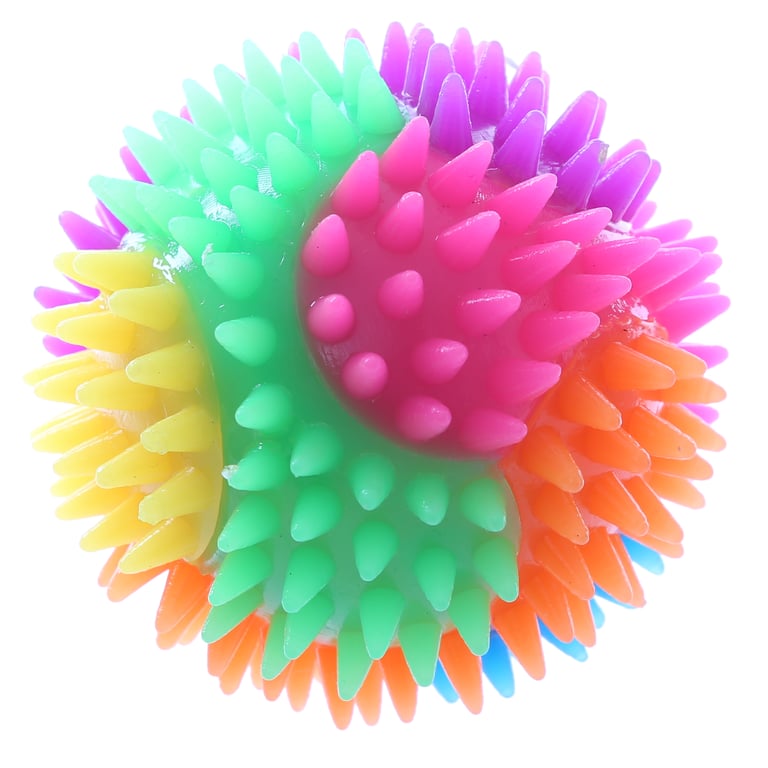 7cm Fun Spiky Bouncy Light Up Ball for Kids CE Marked Safe Play