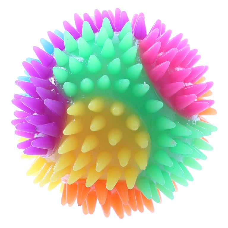7cm Fun Spiky Bouncy Light Up Ball for Kids CE Marked Safe Play
