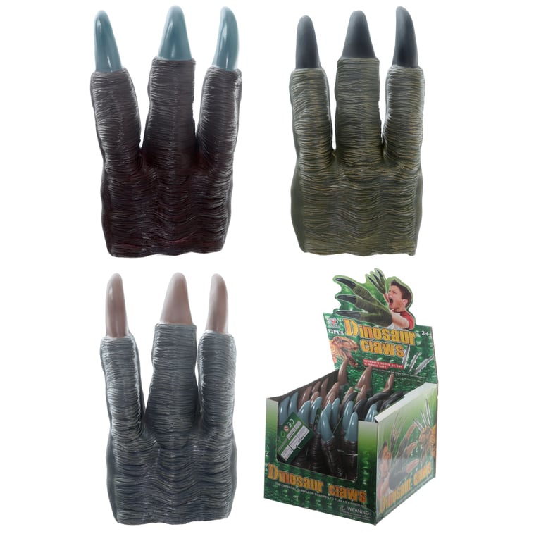 Plastic Dinosaur Claws Toy - CE/UKCA Marked & EN71 Compliant for Kids 5 Years
