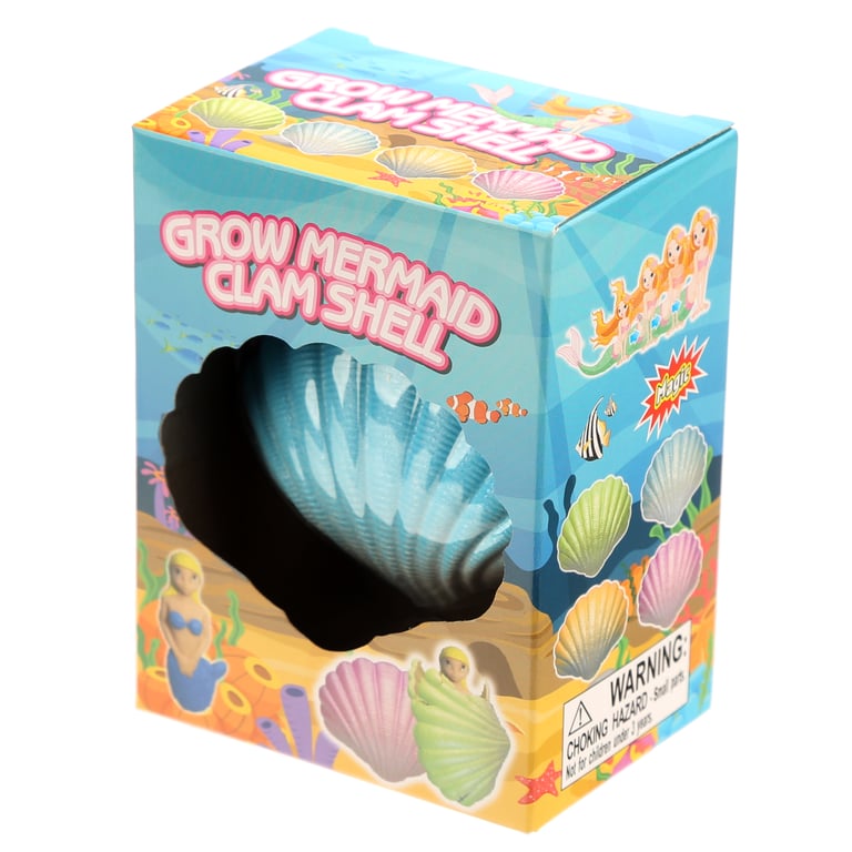 Mermaid Hatching Clam Shell - CE Marked & EN71 Compliant Instant Dissolving Toy