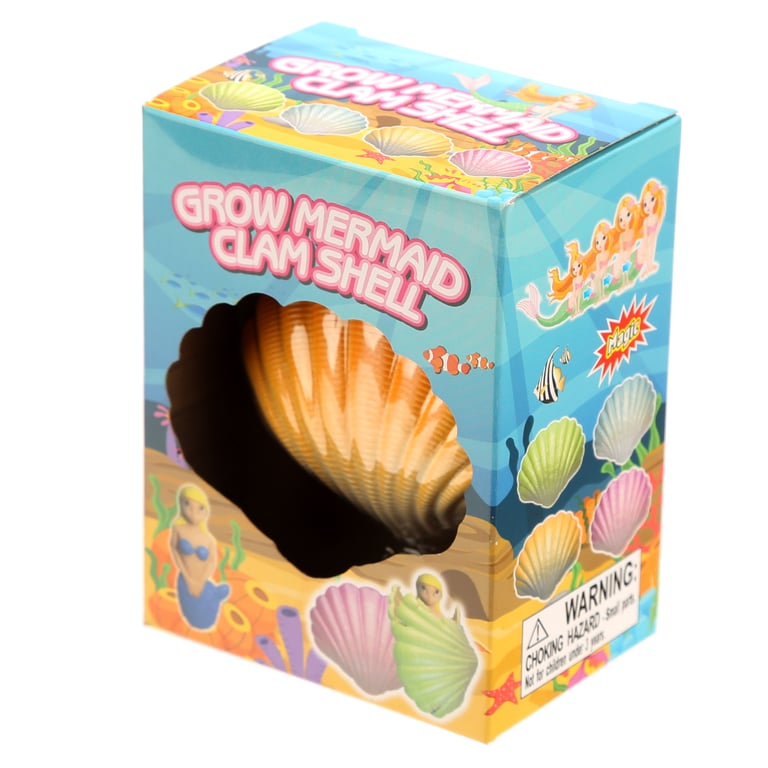 Mermaid Hatching Clam Shell - CE Marked & EN71 Compliant Instant Dissolving Toy