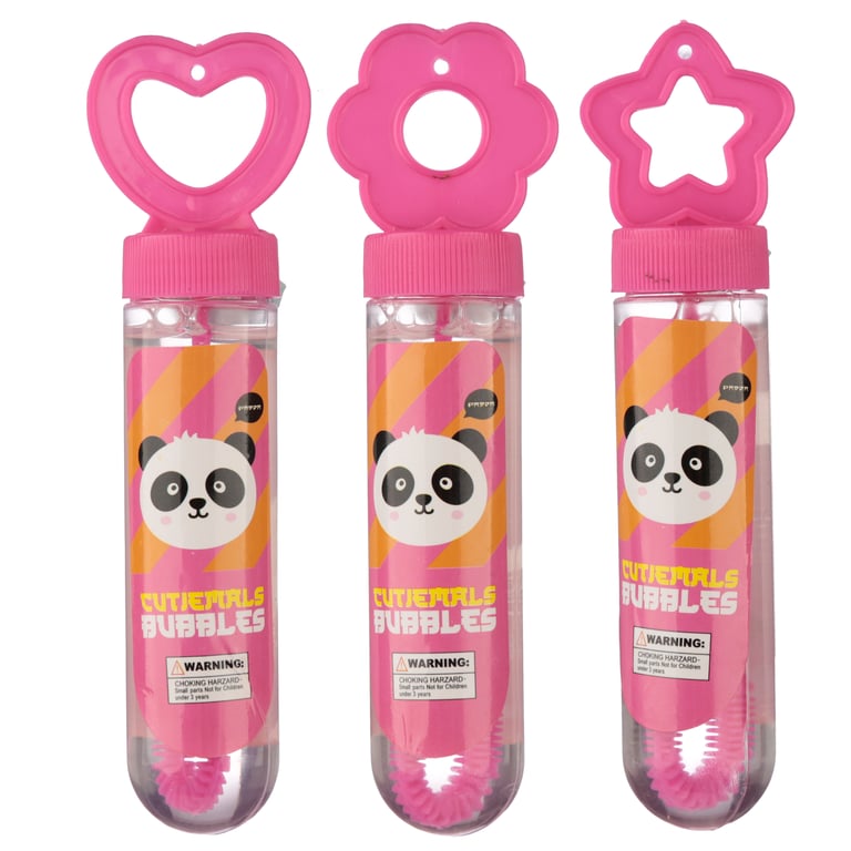 Fun Kids Bubbles - Adoramals Animal Designs CE Marked & EN71 Compliant Plastic Bubble Solution 35ml