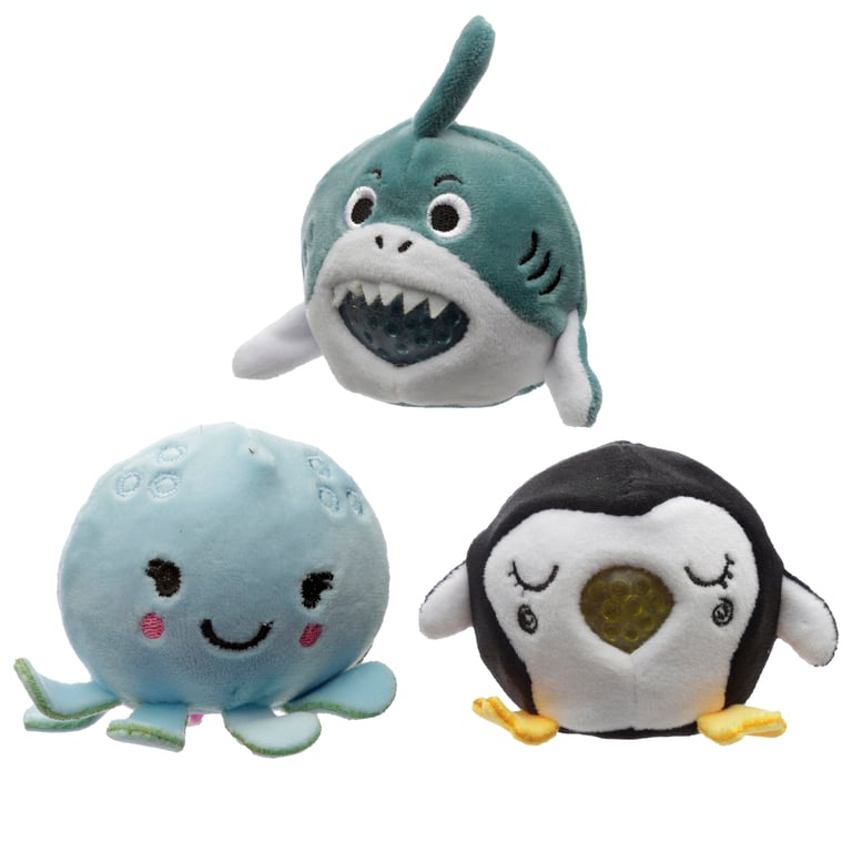 Queasy Squeezies Ocean Themed Fidget Toy - CE Marked, Polyester Beads