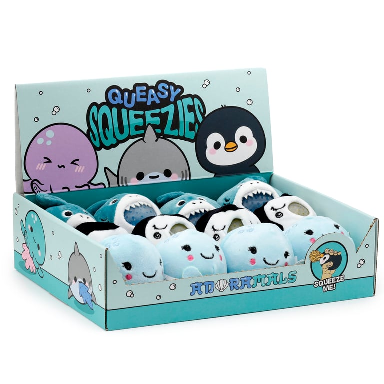 Queasy Squeezies Ocean Themed Fidget Toy - CE Marked, Polyester Beads