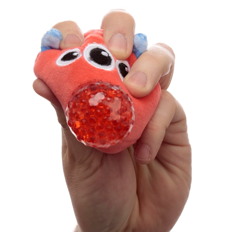 Queasy Squeezies Fidget Toy - CE Marked Polyester Beads Monster Fidget Toy for Adults and Teens