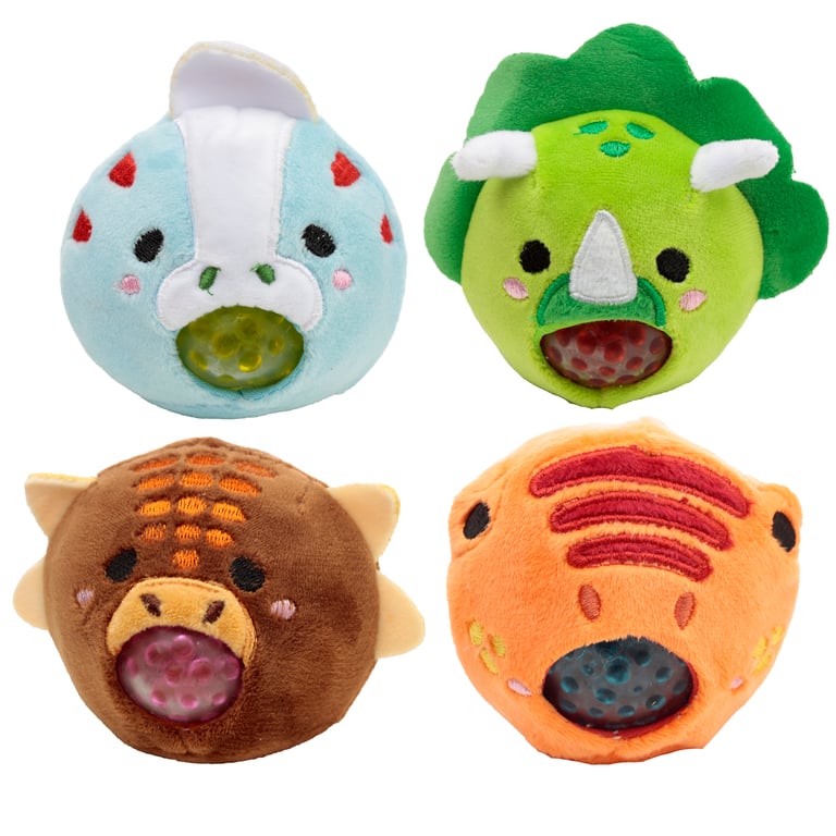 Queasy Squeezies Fidget Toy - CE Marked Cutisaur Dinosaur Toy with Polyester and Polyacrylate Beads
