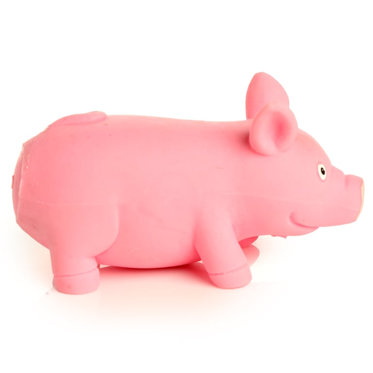 Fun Kids Stretchy Squeezy Pig - CE Marked Rubber Toy for Sensory Play