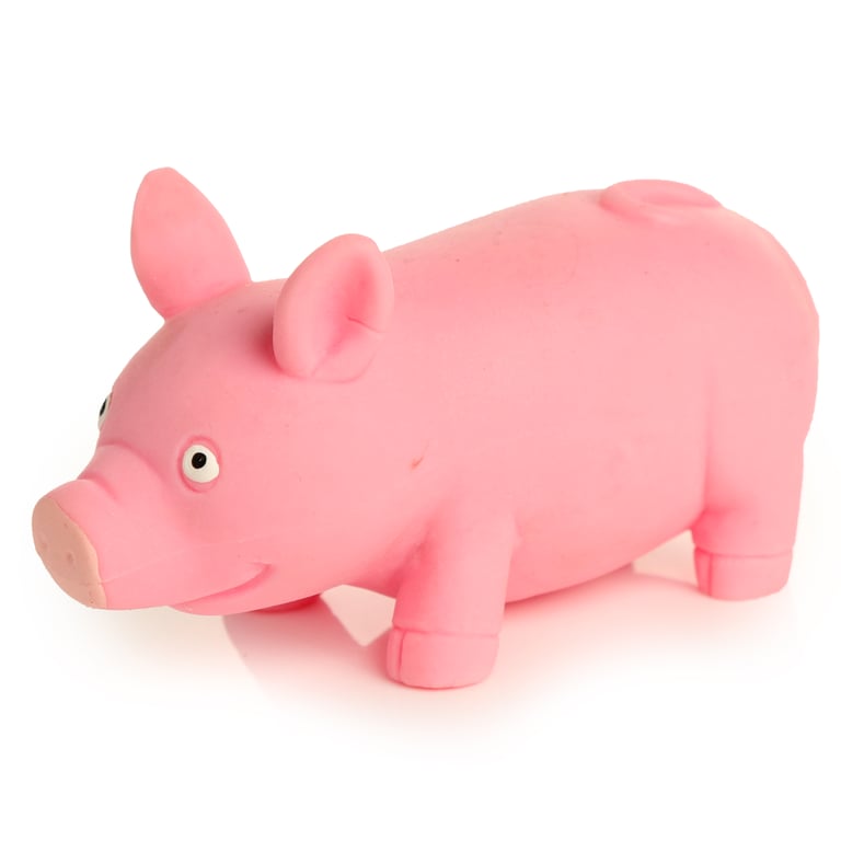 Fun Kids Stretchy Squeezy Pig - CE Marked Rubber Toy for Sensory Play