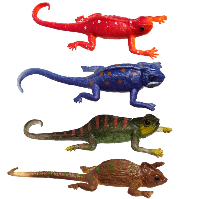 CE Marked Colour Changing Chameleon Toy for Kids - Rubber TPR Material, EN71 Certified
