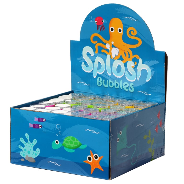 Fun Kids Sealife Maze Bubbles - CE Marked Plastic Puzzle Toy with 50ml Bubble Solution for Educational Fun