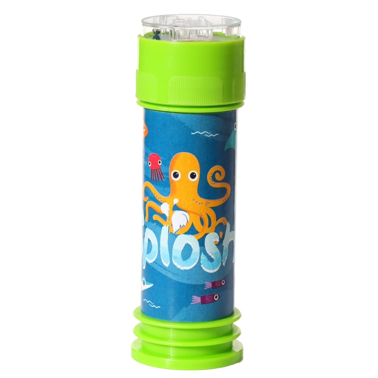 Fun Kids Sealife Maze Bubbles - CE Marked Plastic Puzzle Toy with 50ml Bubble Solution for Educational Fun