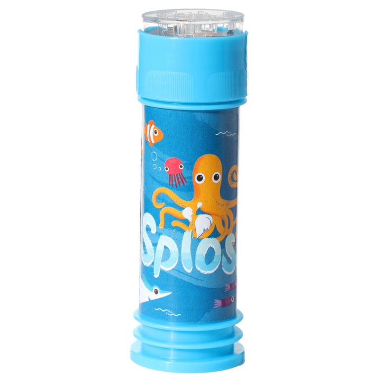 Fun Kids Sealife Maze Bubbles - CE Marked Plastic Puzzle Toy with 50ml Bubble Solution for Educational Fun