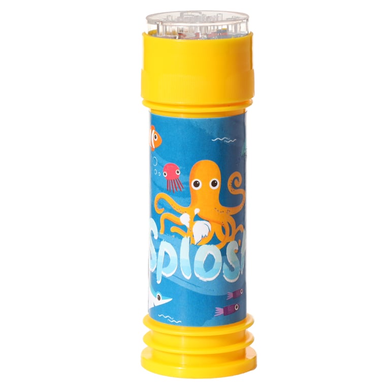 Fun Kids Sealife Maze Bubbles - CE Marked Plastic Puzzle Toy with 50ml Bubble Solution for Educational Fun