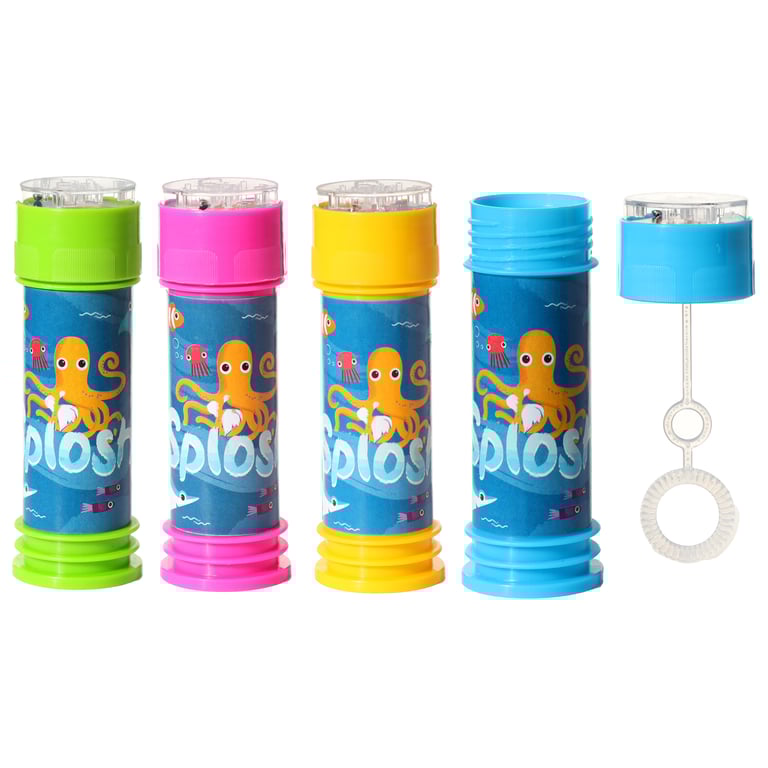 Fun Kids Sealife Maze Bubbles - CE Marked Plastic Puzzle Toy with 50ml Bubble Solution for Educational Fun