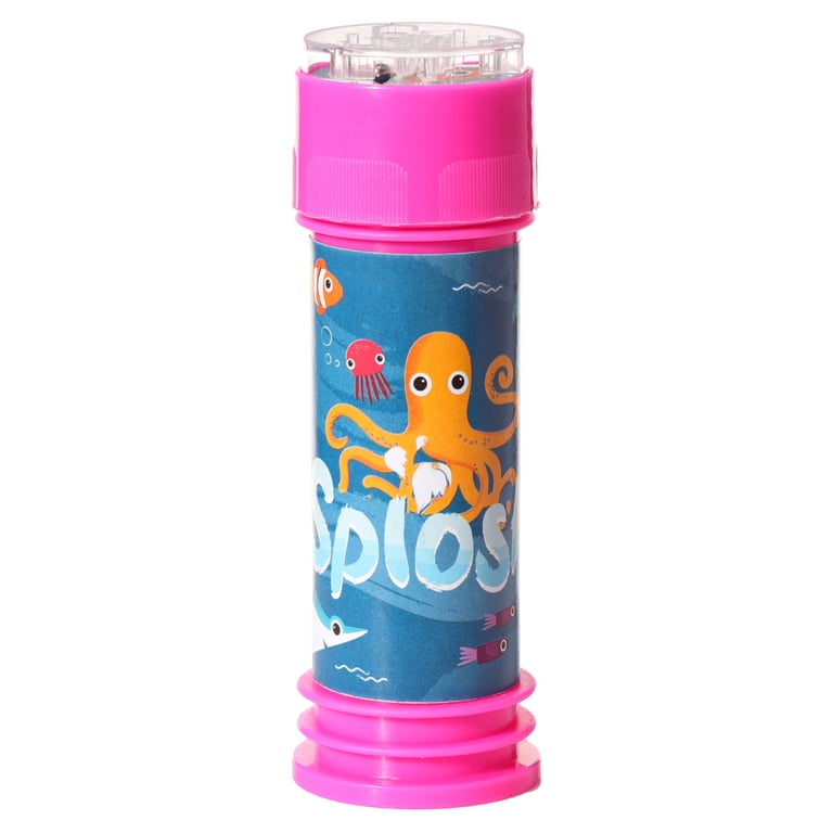 Fun Kids Sealife Maze Bubbles - CE Marked Plastic Puzzle Toy with 50ml Bubble Solution for Educational Fun
