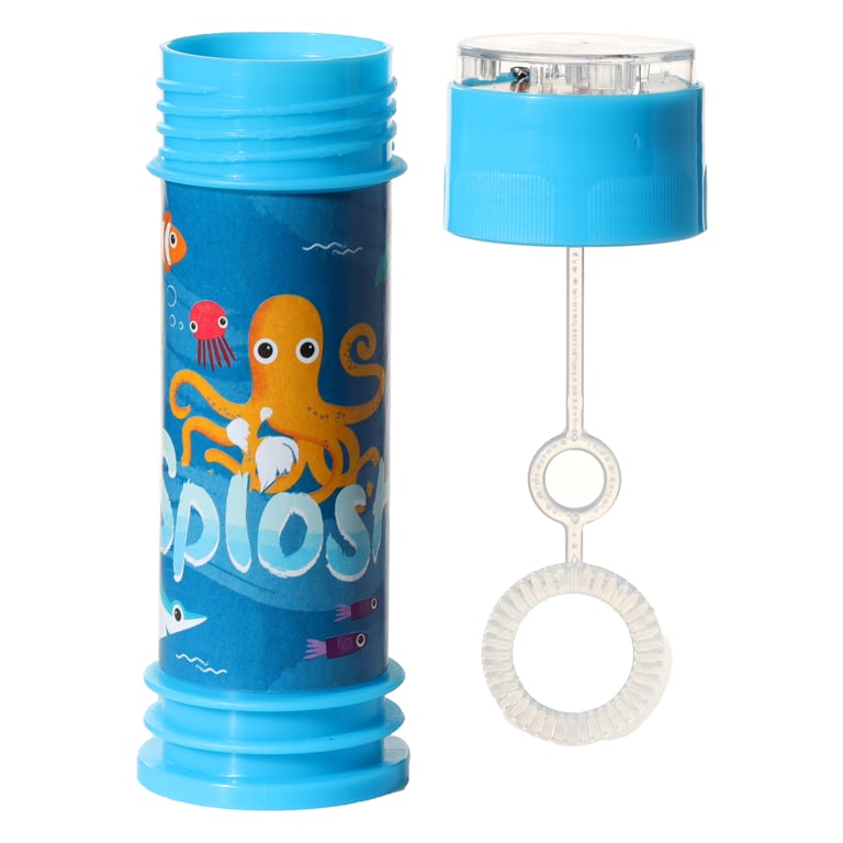 Fun Kids Sealife Maze Bubbles - CE Marked Plastic Puzzle Toy with 50ml Bubble Solution for Educational Fun