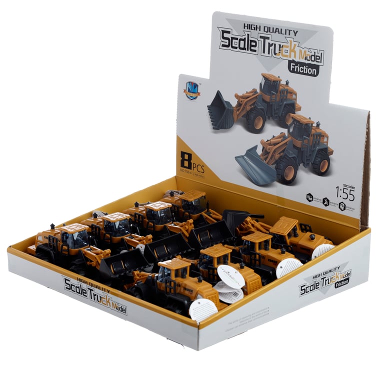 Kids Friction Action Construction Truck Toy - CE & EN71 Compliant Plastic and Metal Playset
