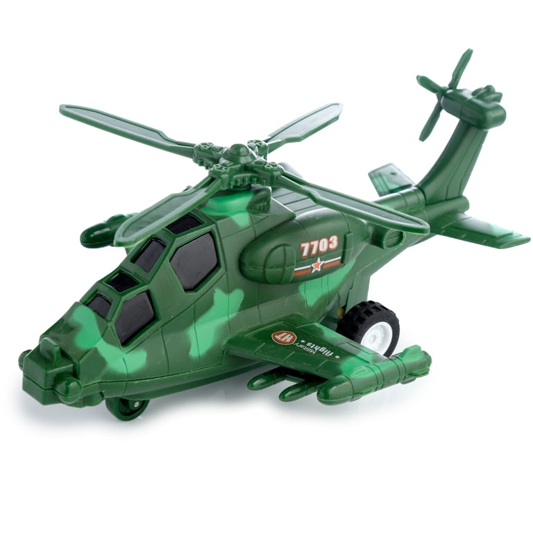 Kids Helicopter Friction Light & Sound Action Toy - CE Marked, Battery Included