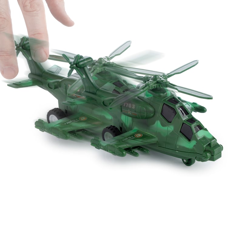 Kids Helicopter Friction Light & Sound Action Toy - CE Marked, Battery Included