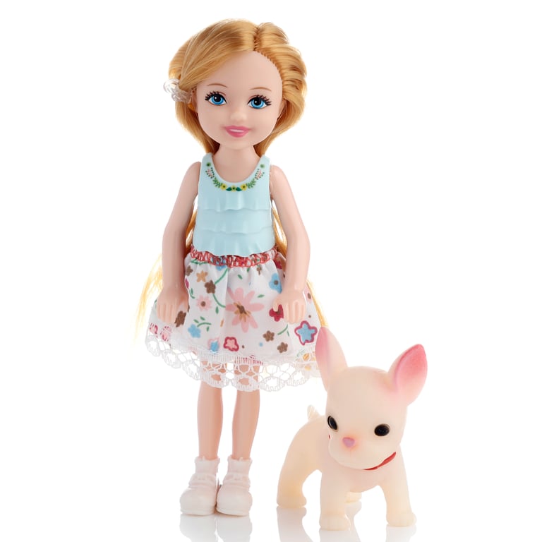 Sally Dress Up Doll - CE Marked, UKCA Compliant, Plastic Playset with Dog and Accessories