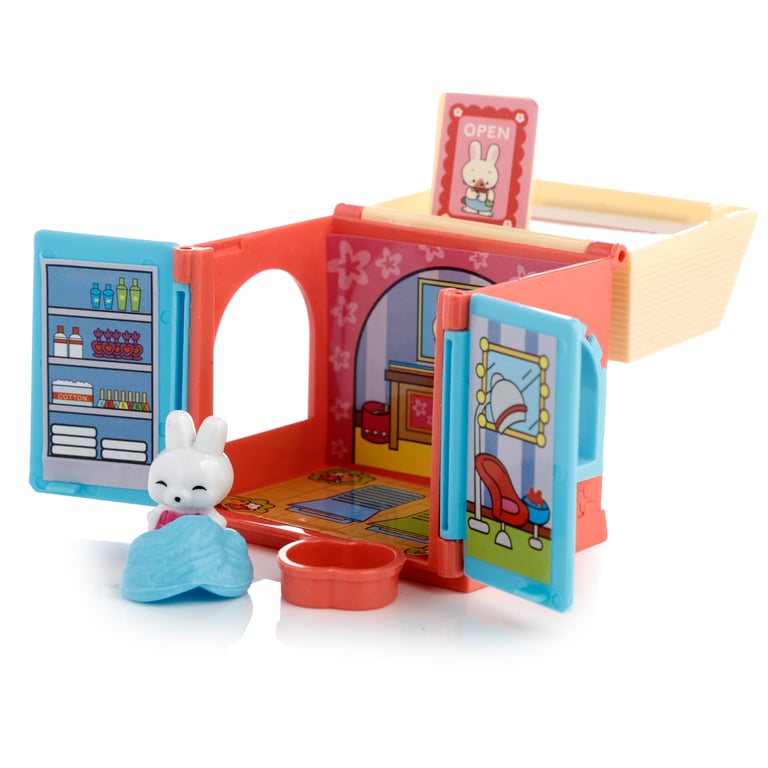 Plastic Puppy Dog Town House Set - CE/UKCA Marked & EN71 Certified Playset for Kids Over 3 Years