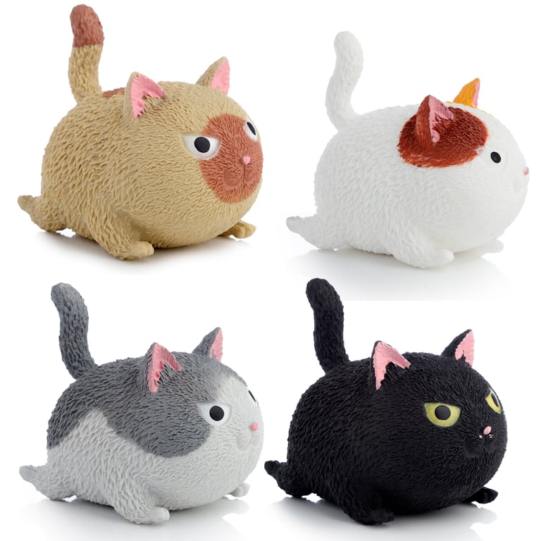CE Marked Stretchable Rubber Cat Toy with Liquid Filling - Safe for Cats Over 3 Years