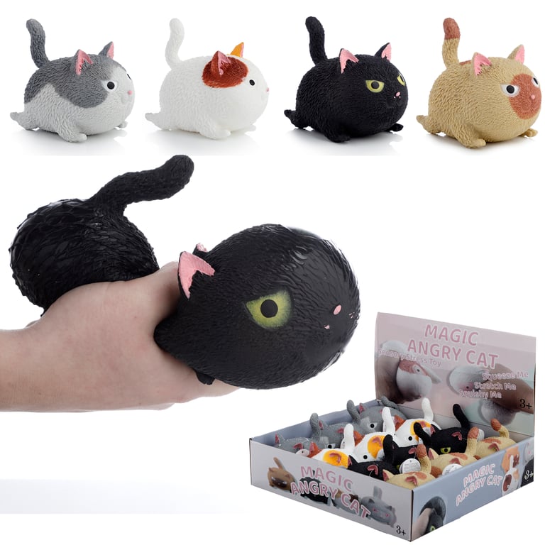 CE Marked Stretchable Rubber Cat Toy with Liquid Filling - Safe for Cats Over 3 Years