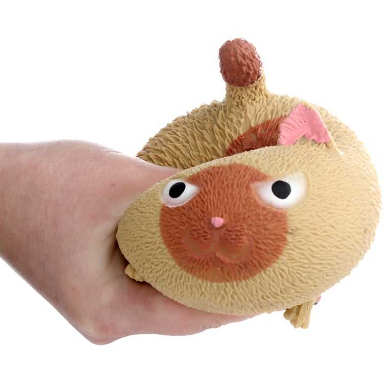 CE Marked Stretchable Rubber Cat Toy with Liquid Filling - Safe for Cats Over 3 Years
