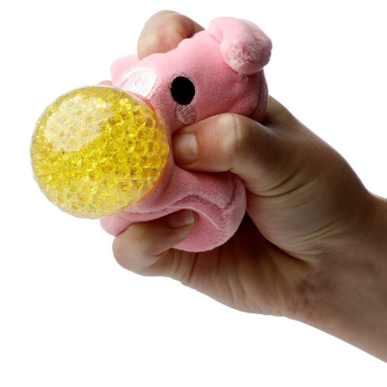 Queasy Squeezies Fidget Toy - CE Marked Polyester & Polyacrylate Beads for Adults and Kids (3 Years)