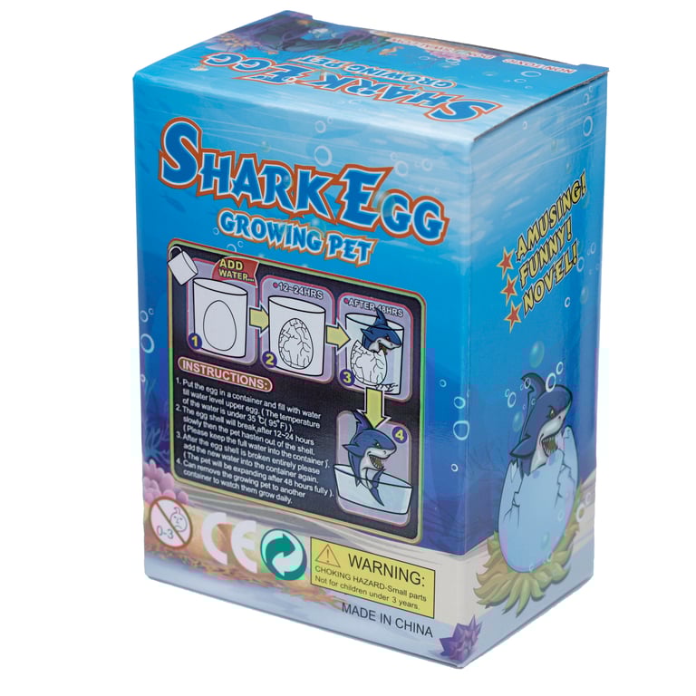 CE Marked Shark Hatching Egg - Plastic, Rubber & Resin Toy