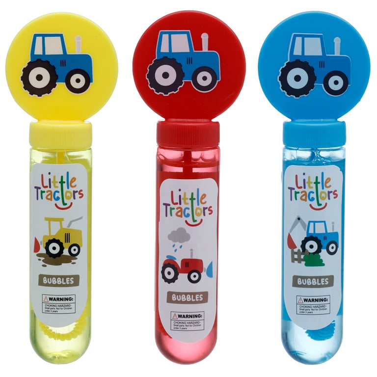 Little Tractor Bubbles - CE/UKCA Marked 35ml Plastic Children s Bubbles