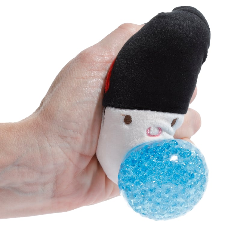 Queasy Squeezies Fidget Toy - CE Marked & EN71 Compliant Polyester and Polyacrylate Beads Fidget Toy