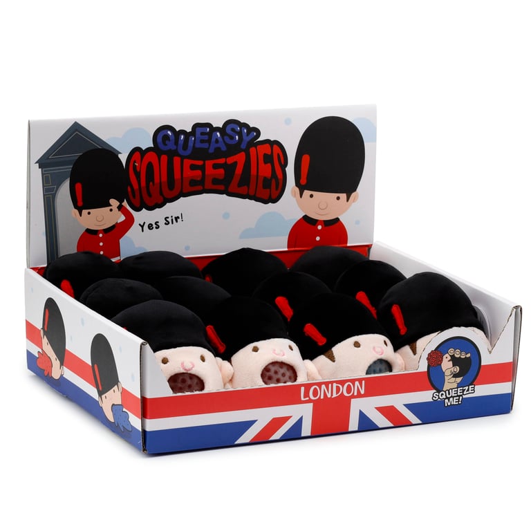 Queasy Squeezies Fidget Toy - CE Marked & EN71 Compliant Polyester and Polyacrylate Beads Fidget Toy